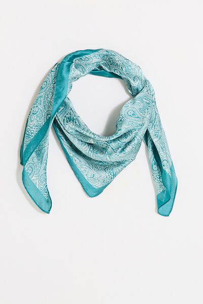 Foulard carré satiné femme