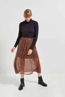 Tshirt uni col roulé femme
