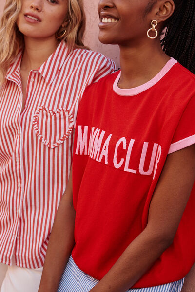 Pull manches courtes femme