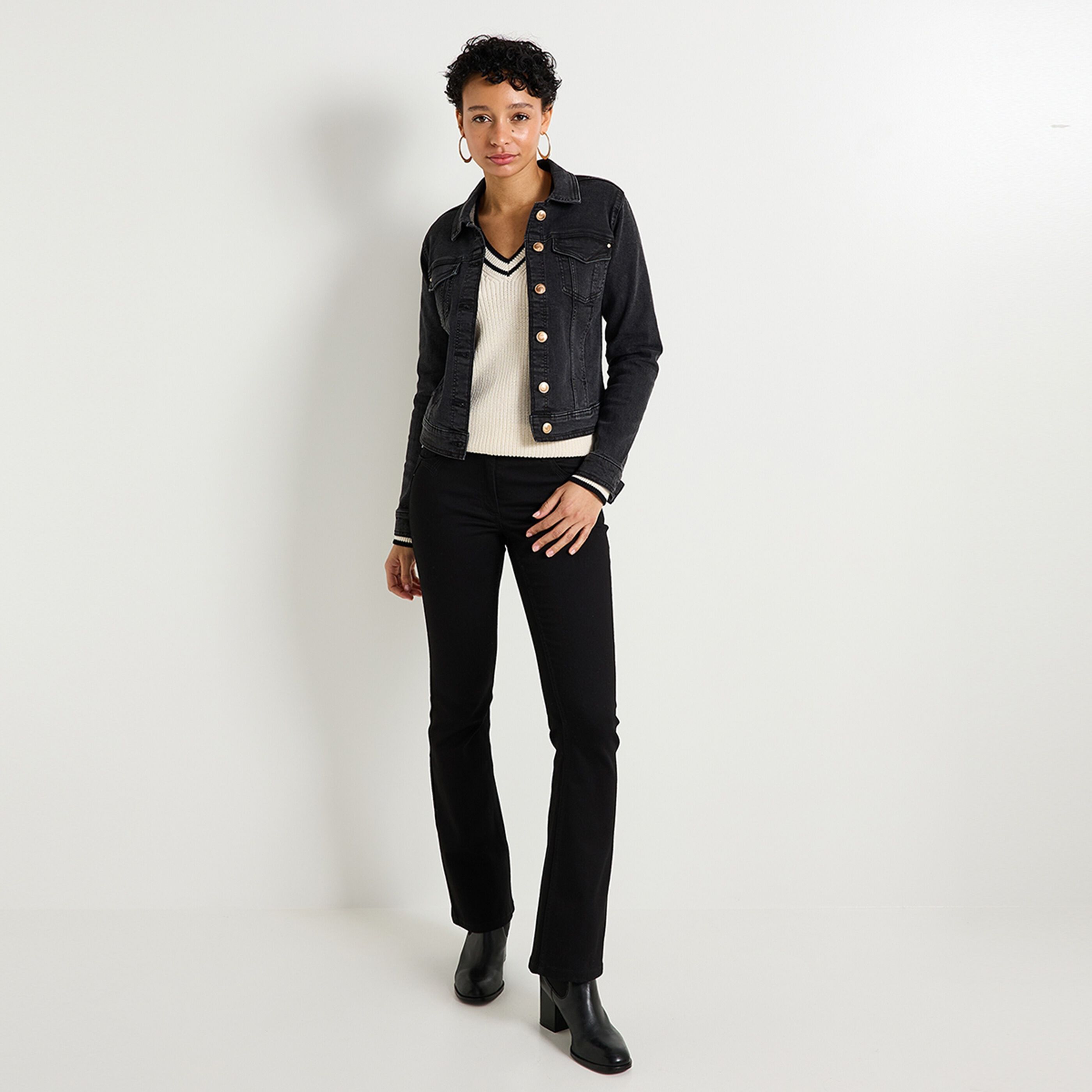 Veste en denim femme