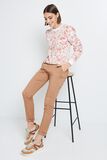 Pantalon chino avec ceinture femme