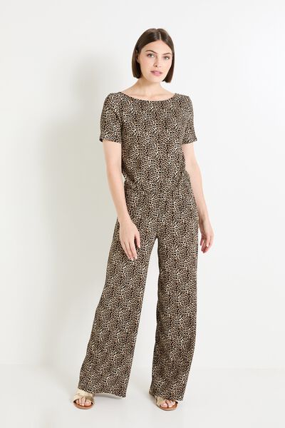 Combinaison motif léopard femme