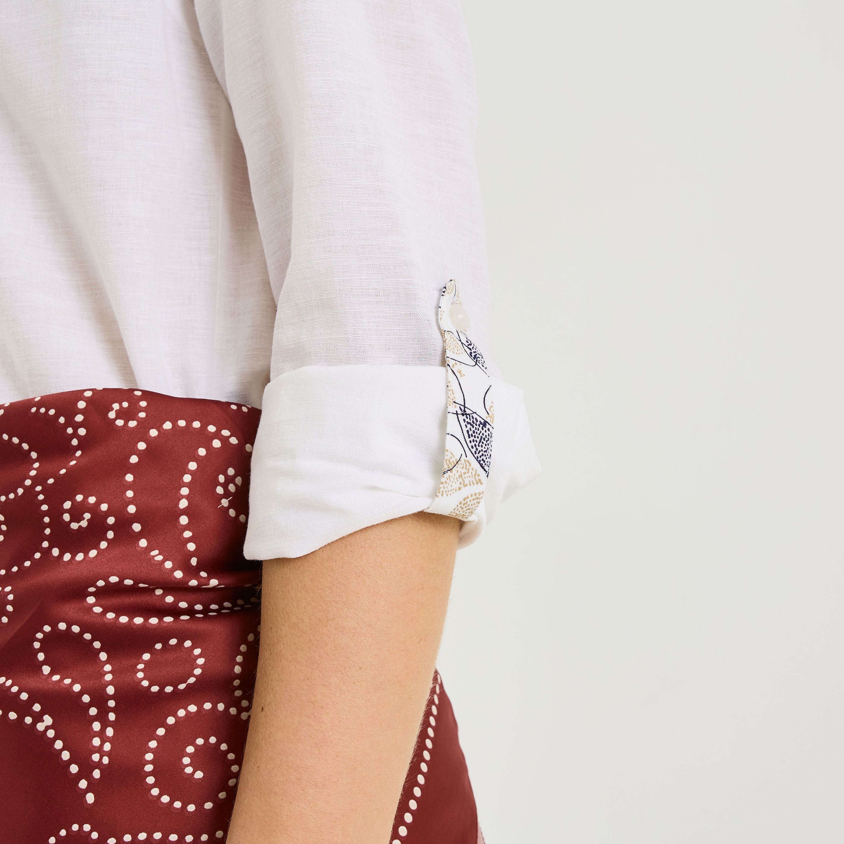 Blouse en coton et lin femme 