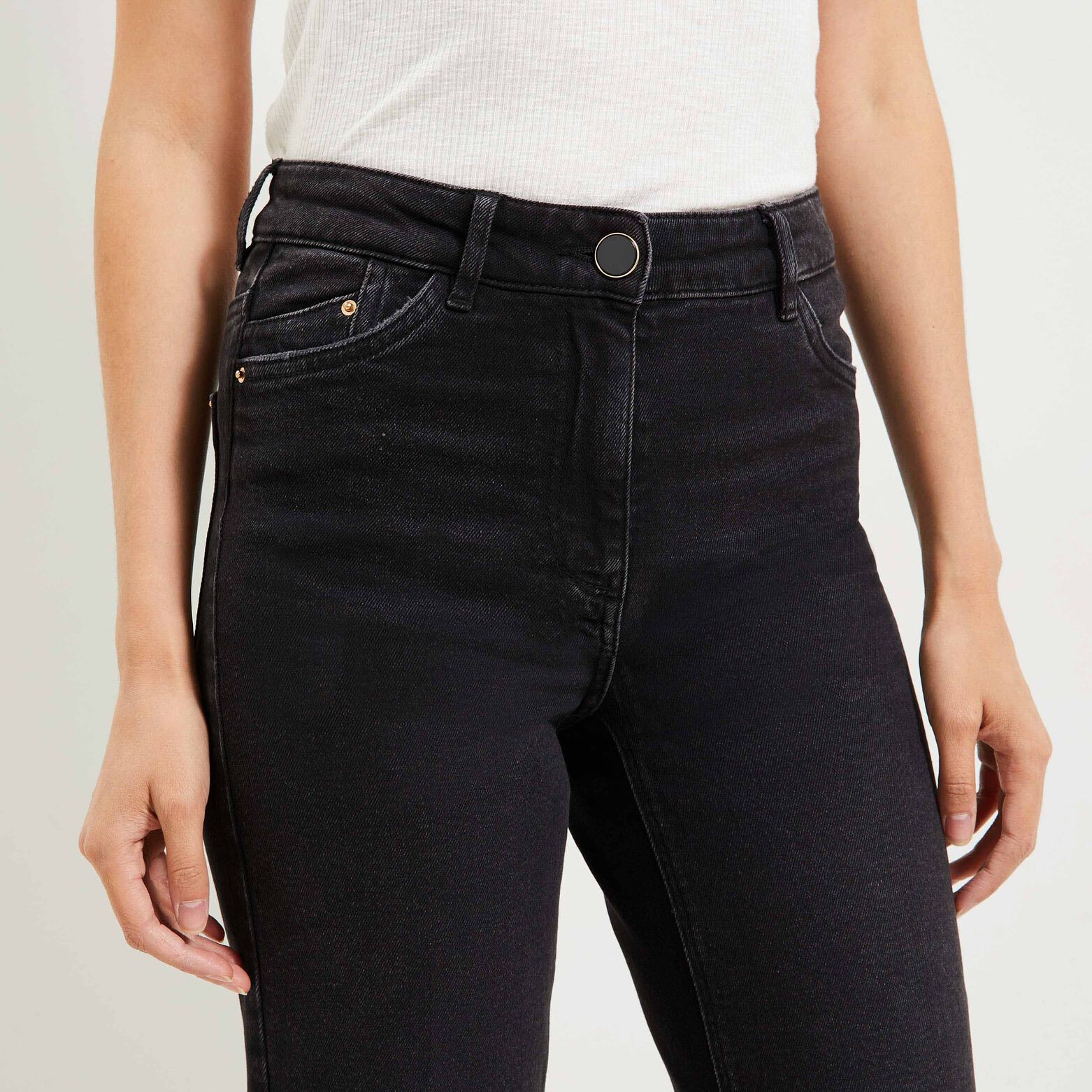 Jean large taille haute WOODSTOCK femme
