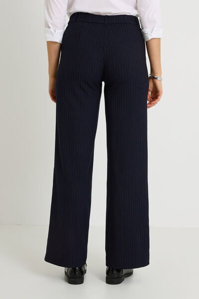 Pantalon tailleur rayé femme