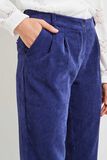 pantalon velours côtelé femme