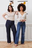 Jean large taille haute WOODSTOCK femme