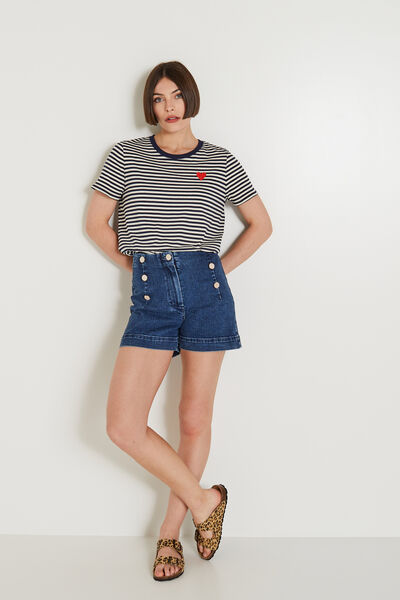 Short en jean femme