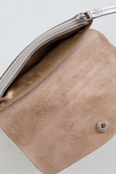 Porte-monnaie croûte de cuir femme