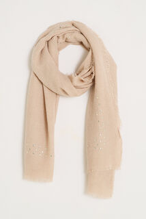 Echarpe unie petits coeurs femme