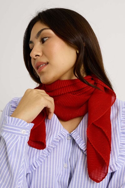 Étole longue plissée femme