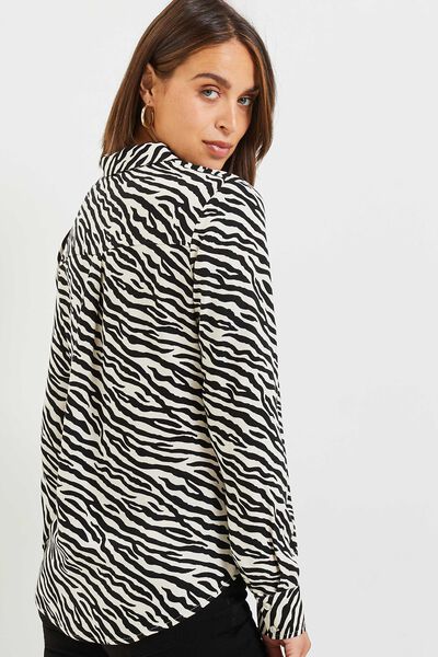 Chemise imprimée femme