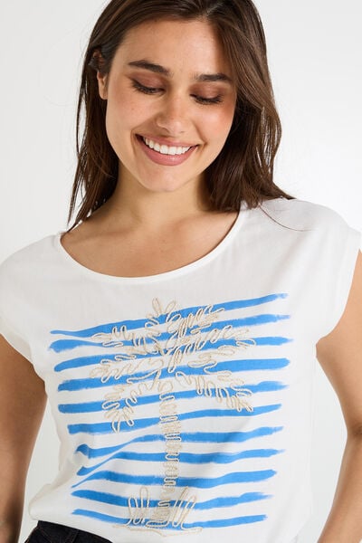 T-shirt col rond femme