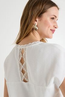 Blouse col V femme