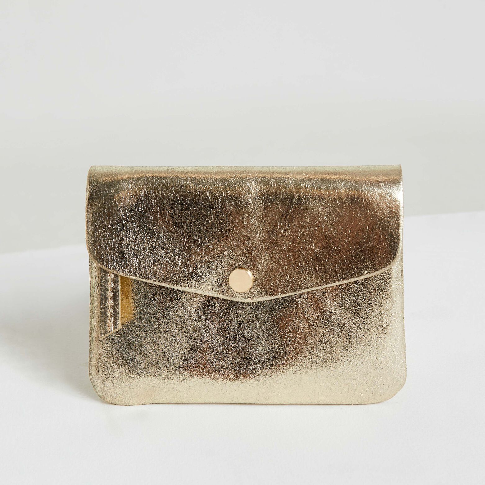 Porte monnaie croûte de cuir femme