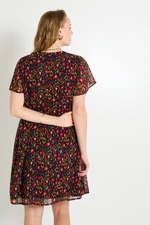 Robe manches courtes femme