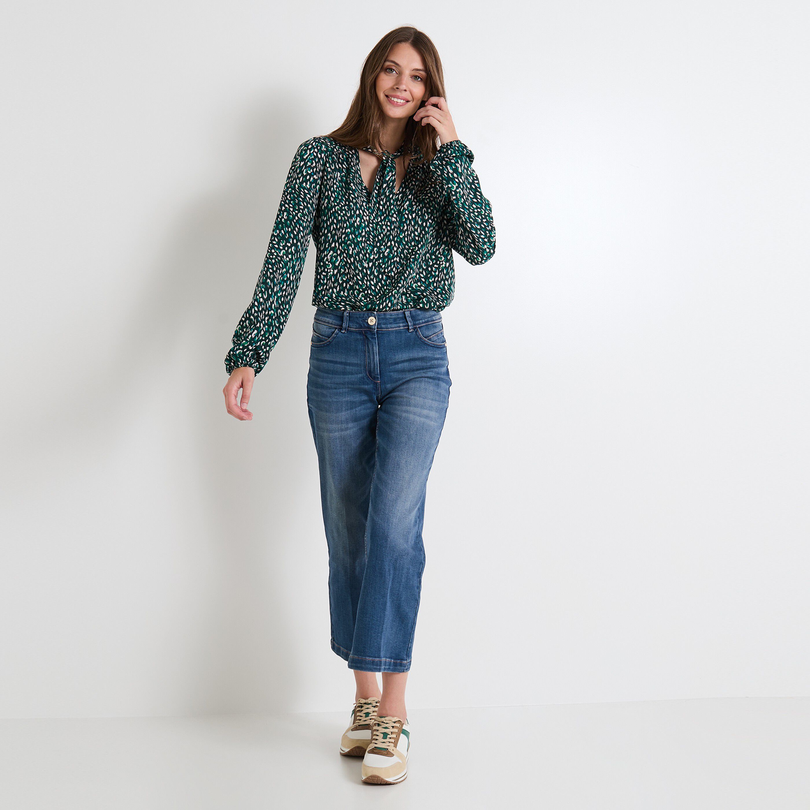 Blouse imprim&eacute;e femme