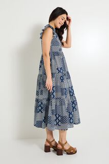 Robe longue imprimée femme