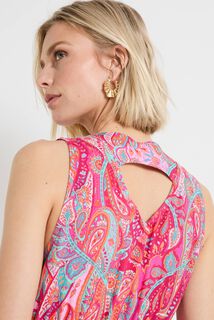 Robe longue imprimée femme