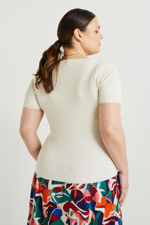 Pull manches courtes femme