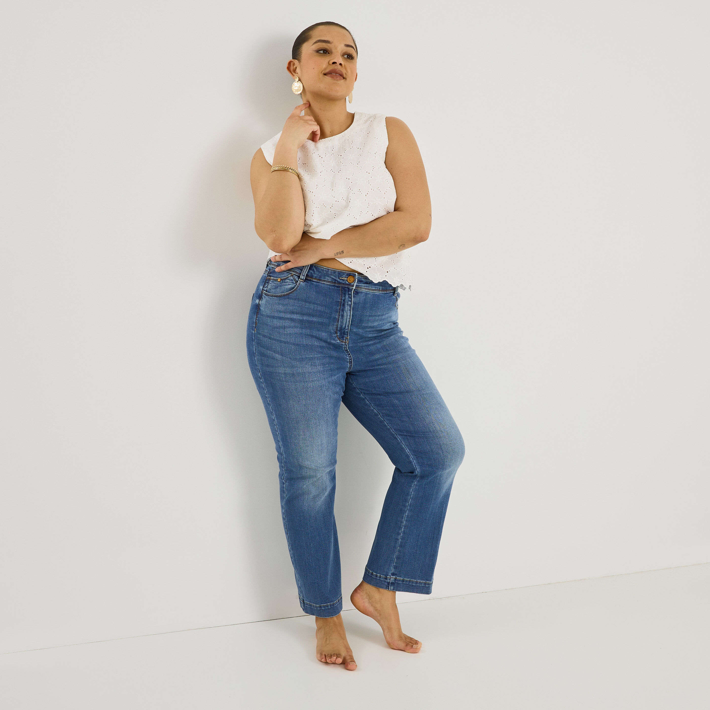 Jean raccourci bootcut TROPEZ RB02 femme