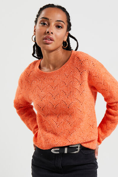 Pull maille fantaisie femme