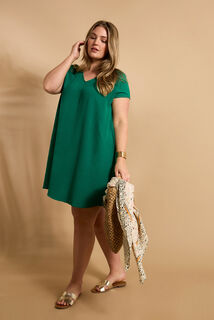Robe col V femme
