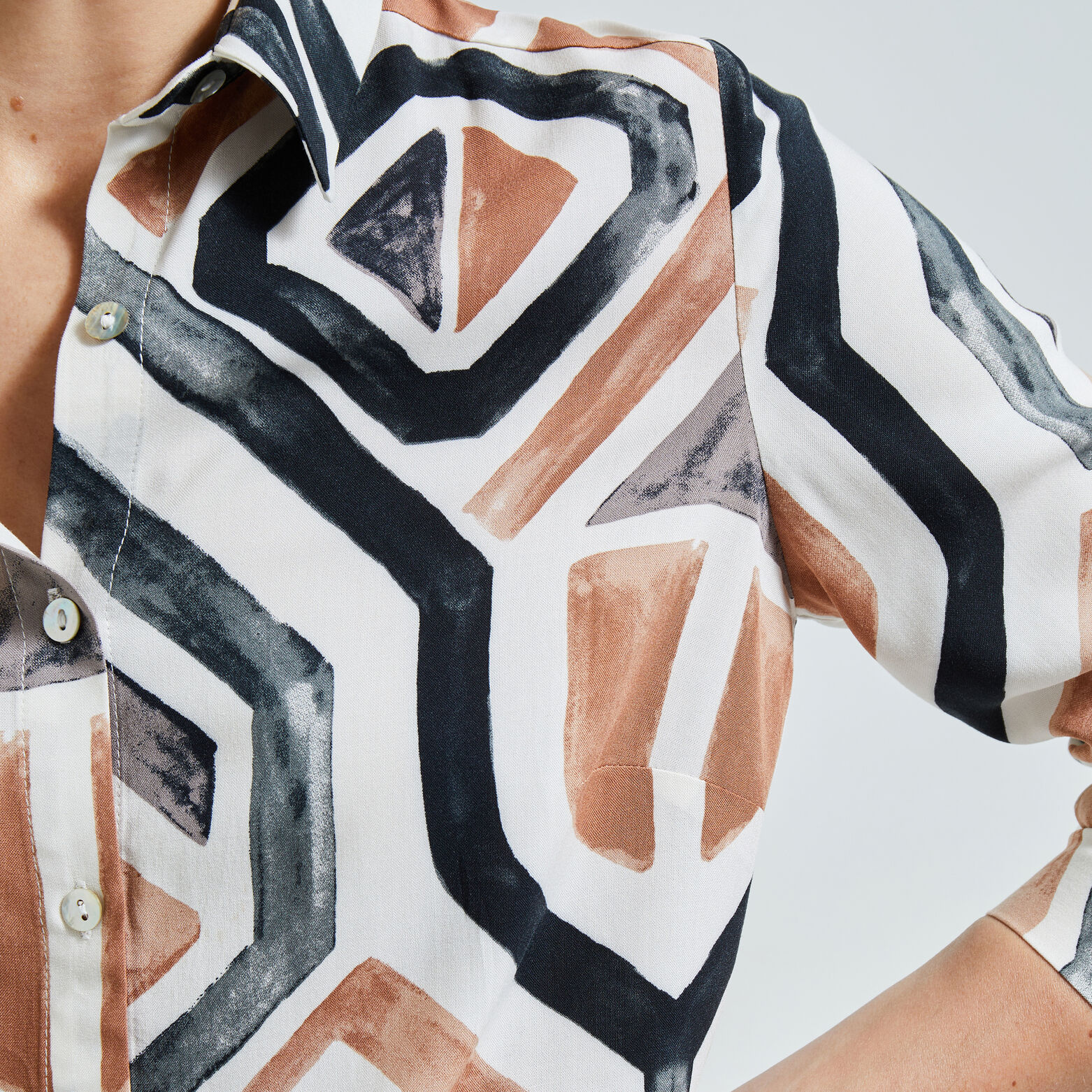 Chemise imprimée femme