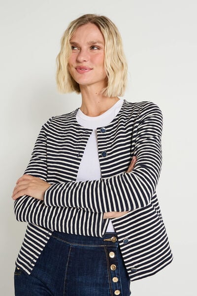 Veste matelassée en maille femme