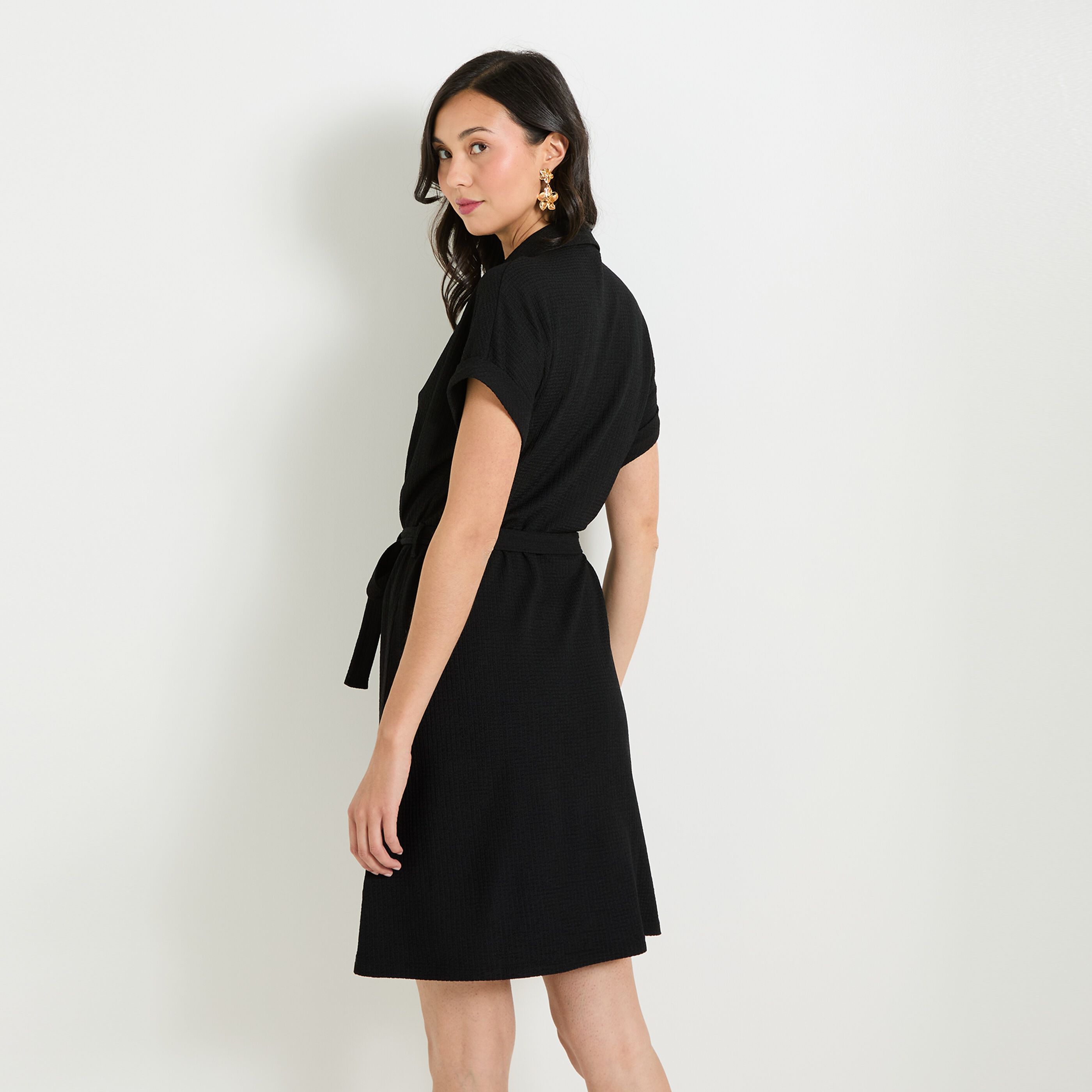 Robe col chemise fremme