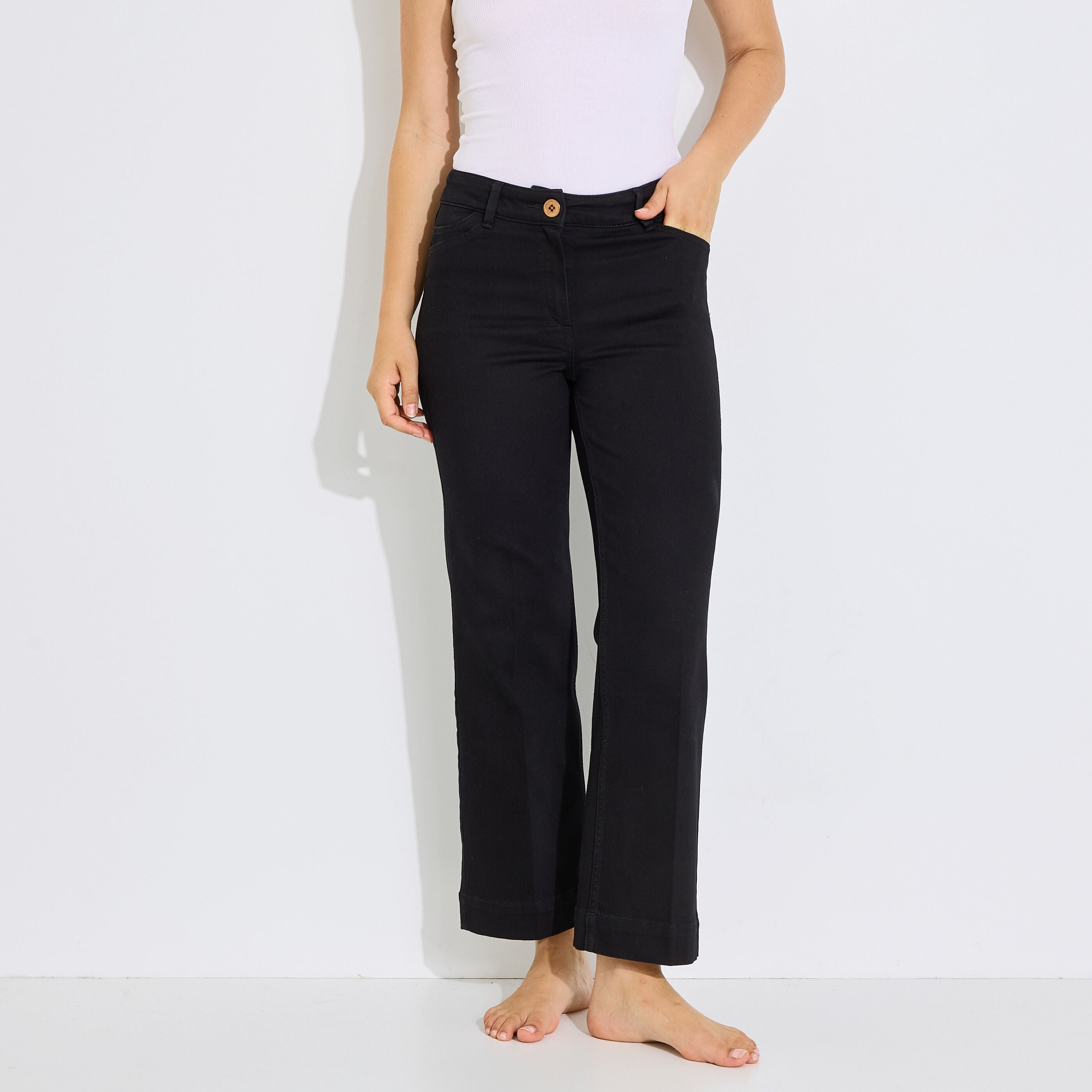 Jean flare raccourci KANSAS RF02 femme