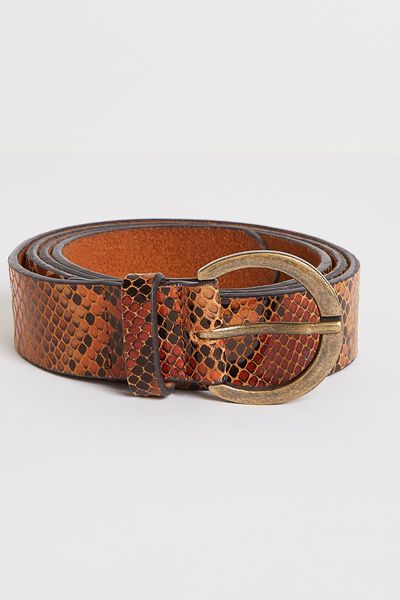 Ceinture en croute de cuir femme 
