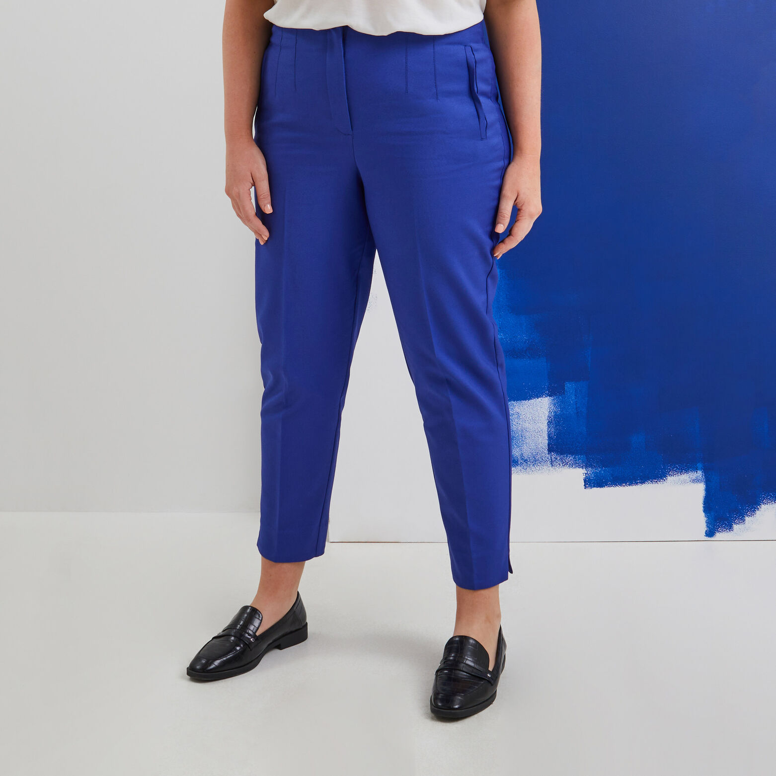 Pantalon cigarette femme