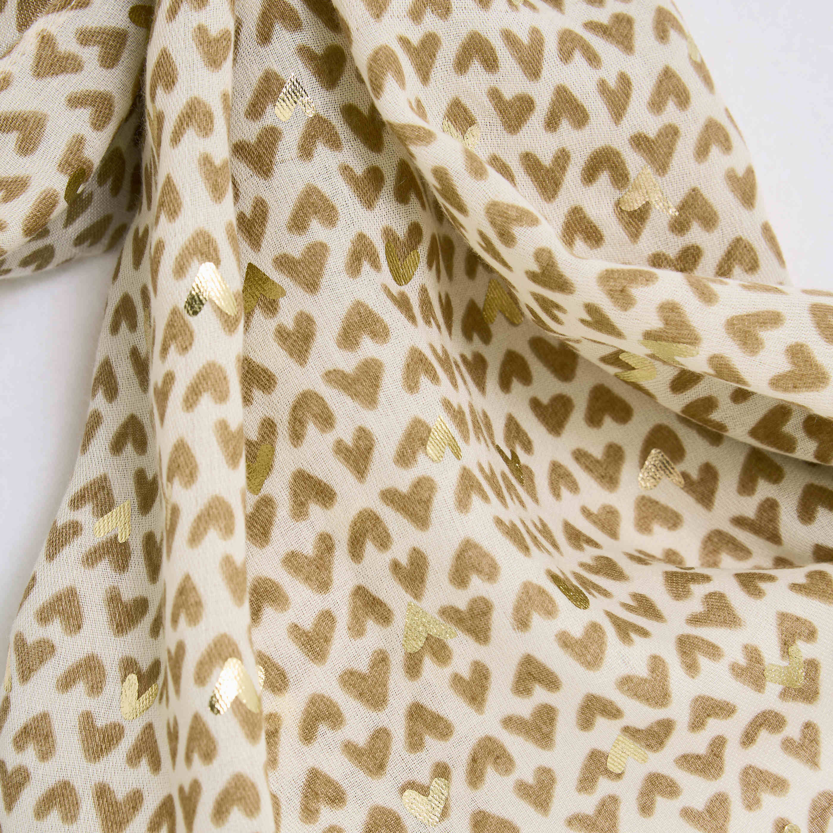 Etole longue imprim&eacute; c&oelig;urs femme