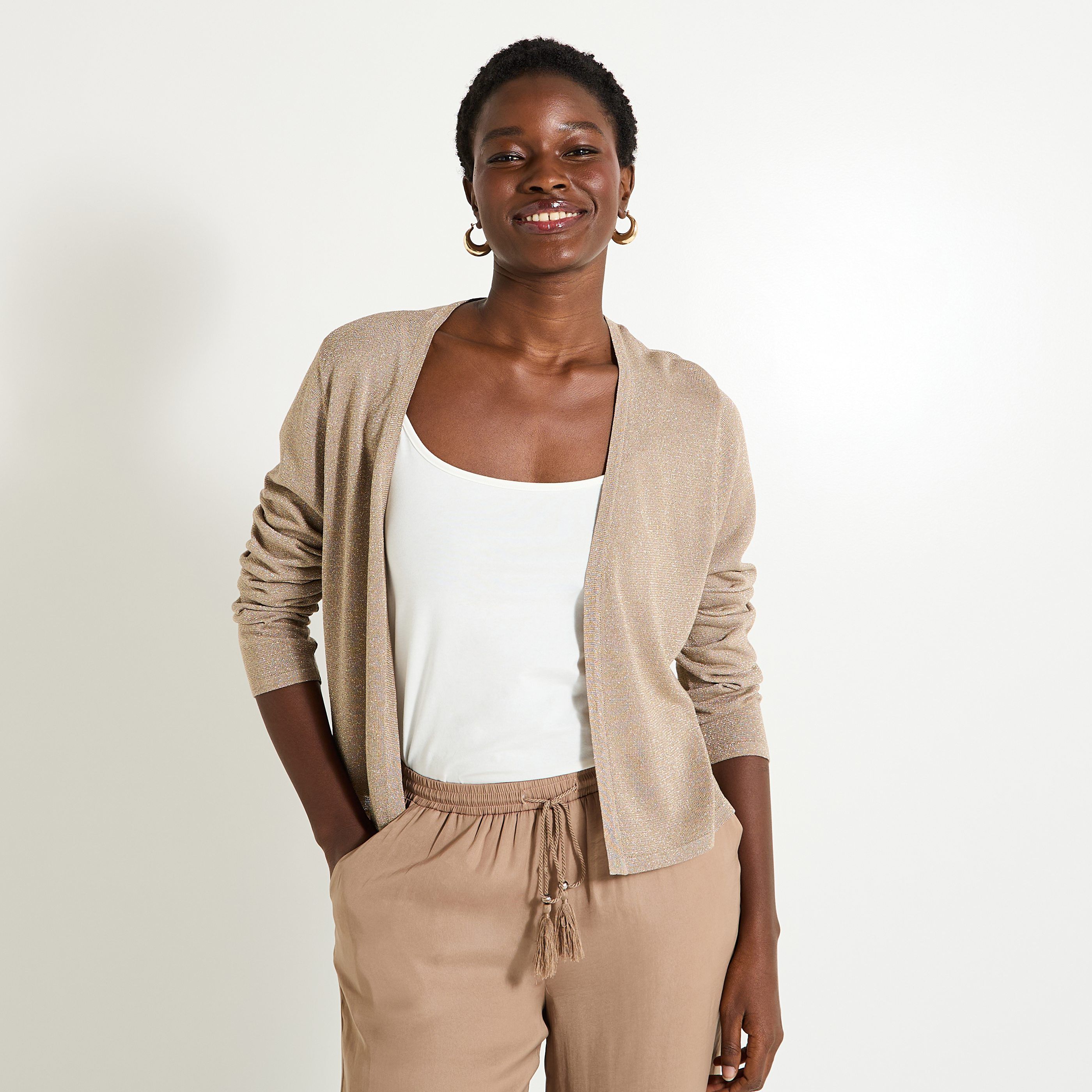 Gilet manches longues femme