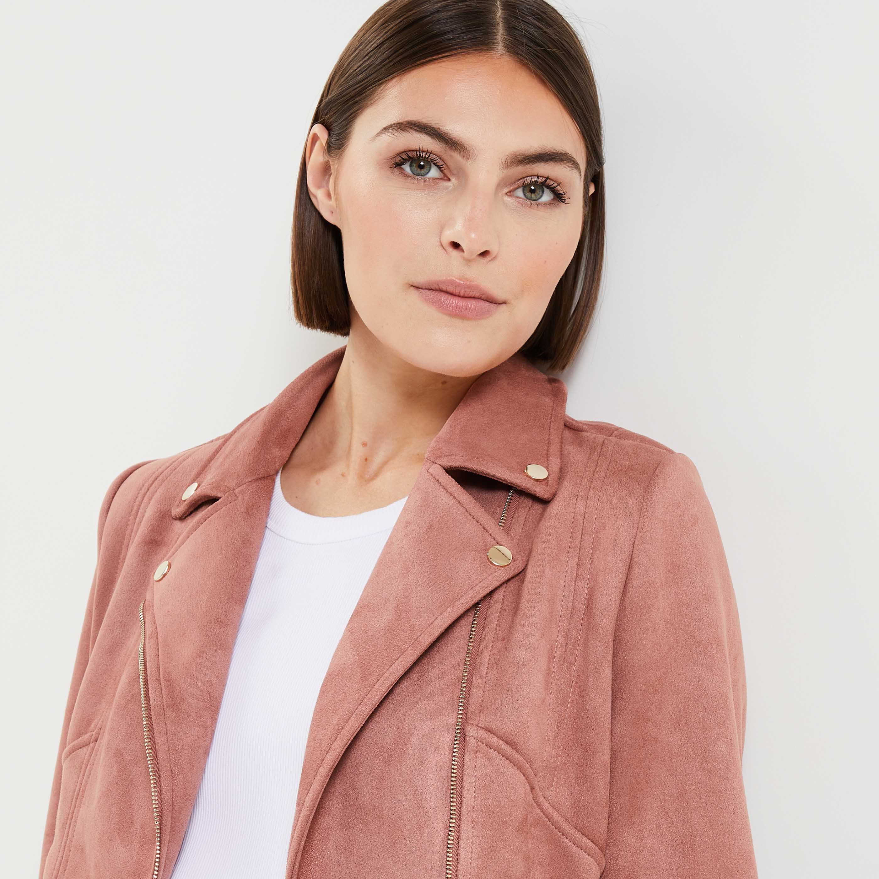 Veste suedine hotsell rose