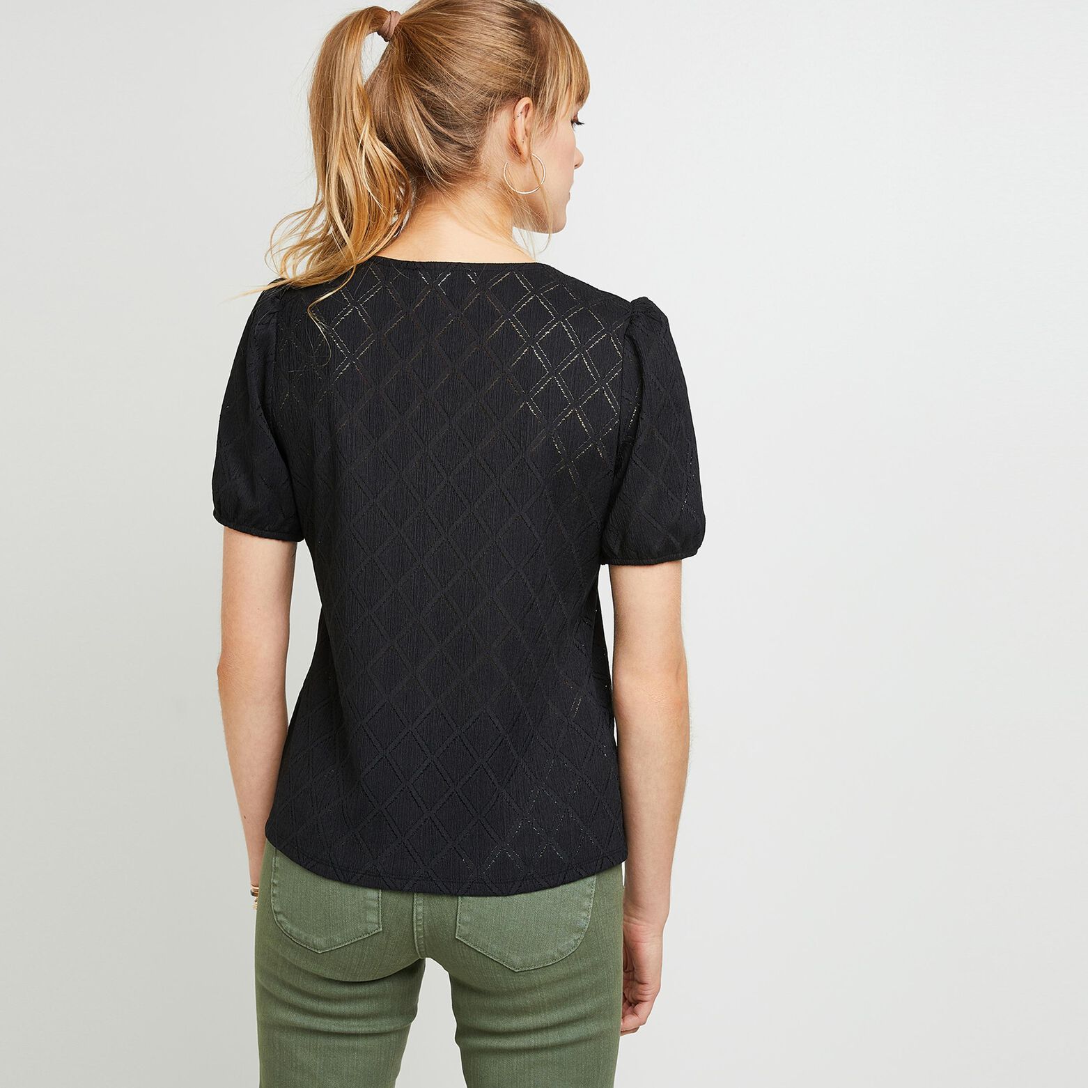 Tshirt ajouré femme