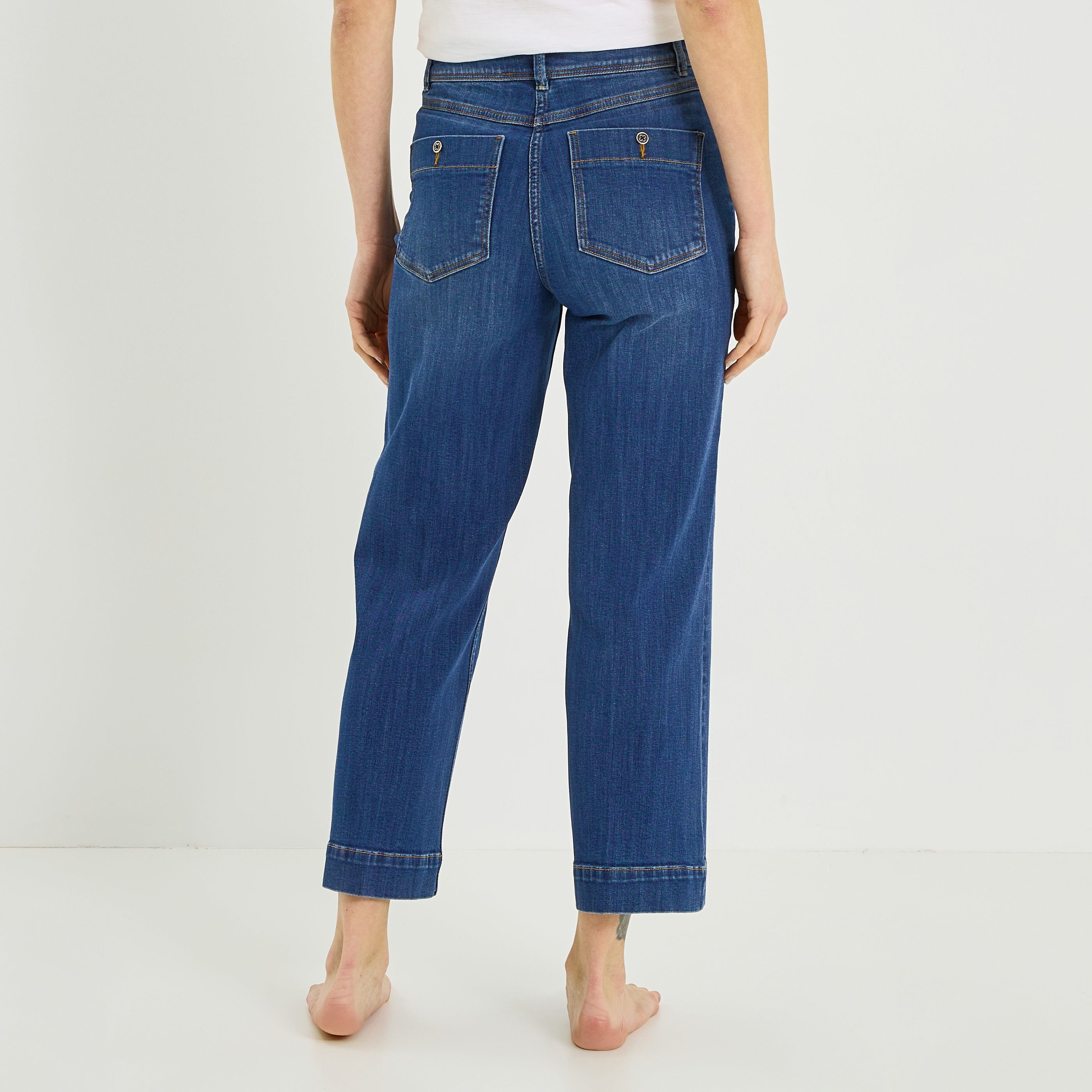 Jean flare raccourci KANSAS RF02 femme