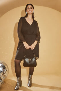 Robe col V femme