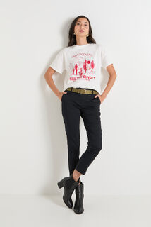 Pantalon cigarette femme