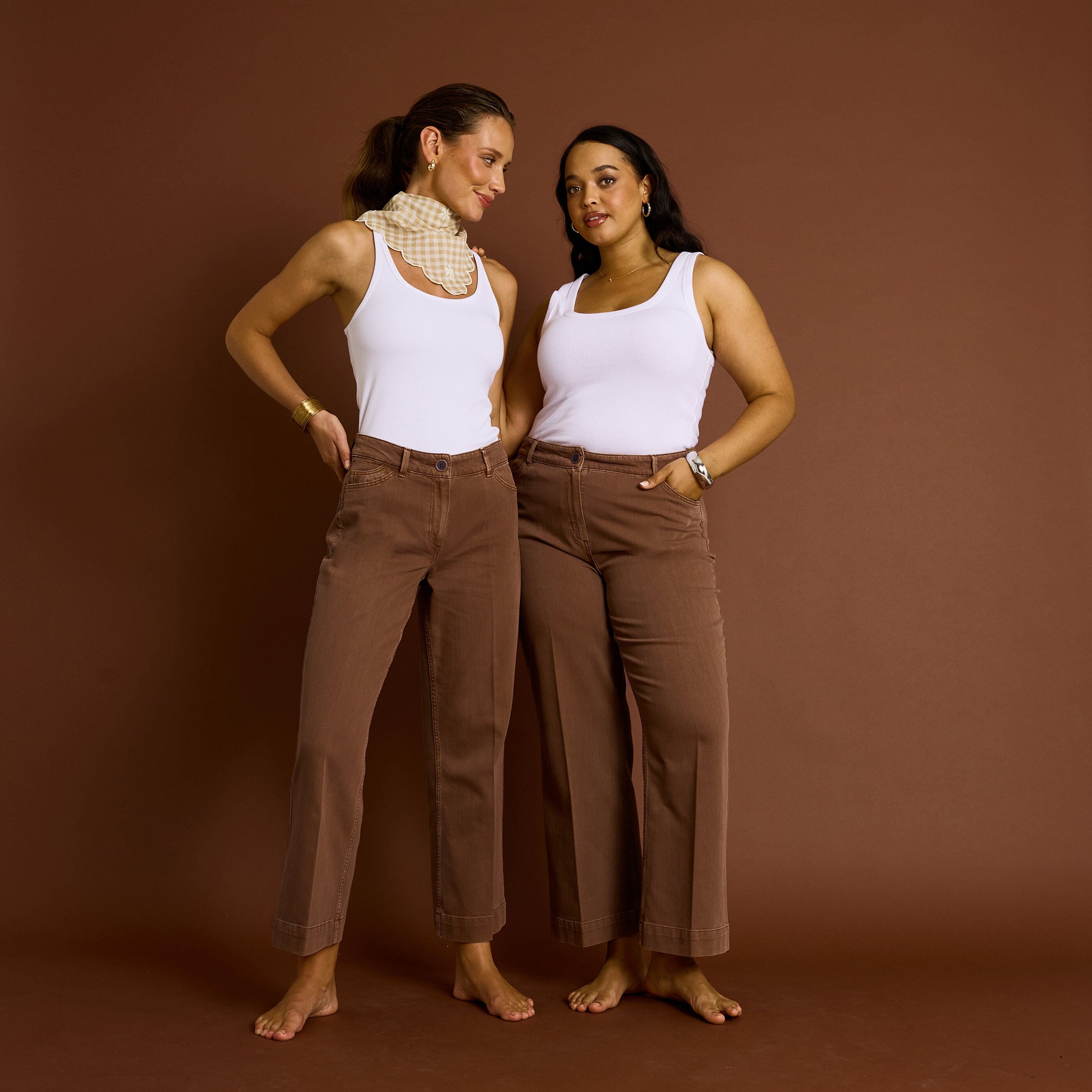 Jean flare raccourci KANSAS RF02 femme