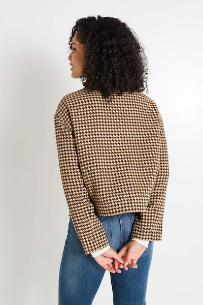 Blouson carreaux femme