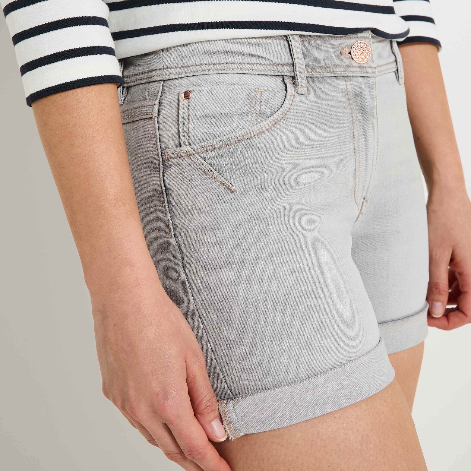 Short en jean femme