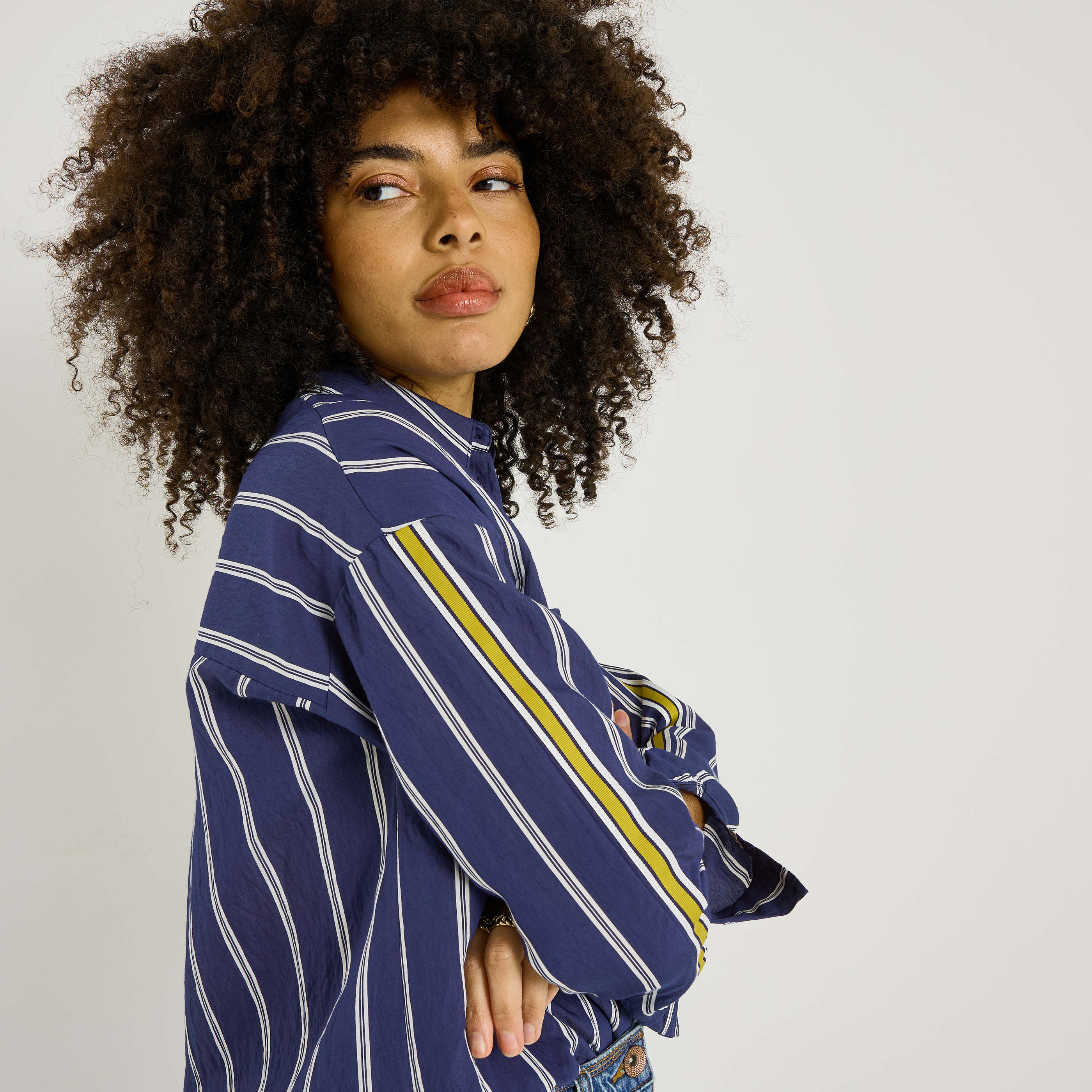 Chemise &agrave; rayures femme