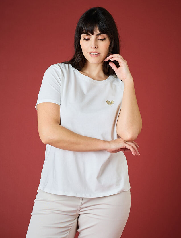 T-shirt col rond femme
