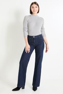 Pull col montant femme