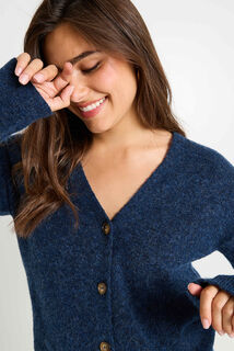 Gilet boutonné col V femme