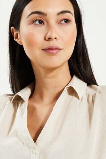 Blouse en coton et lin femme 