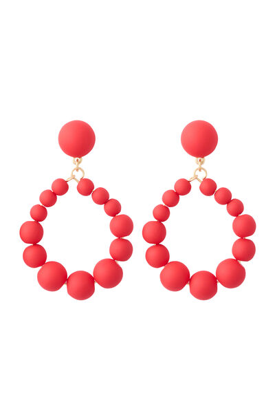 Boucles d'oreilles gouttes perlées 