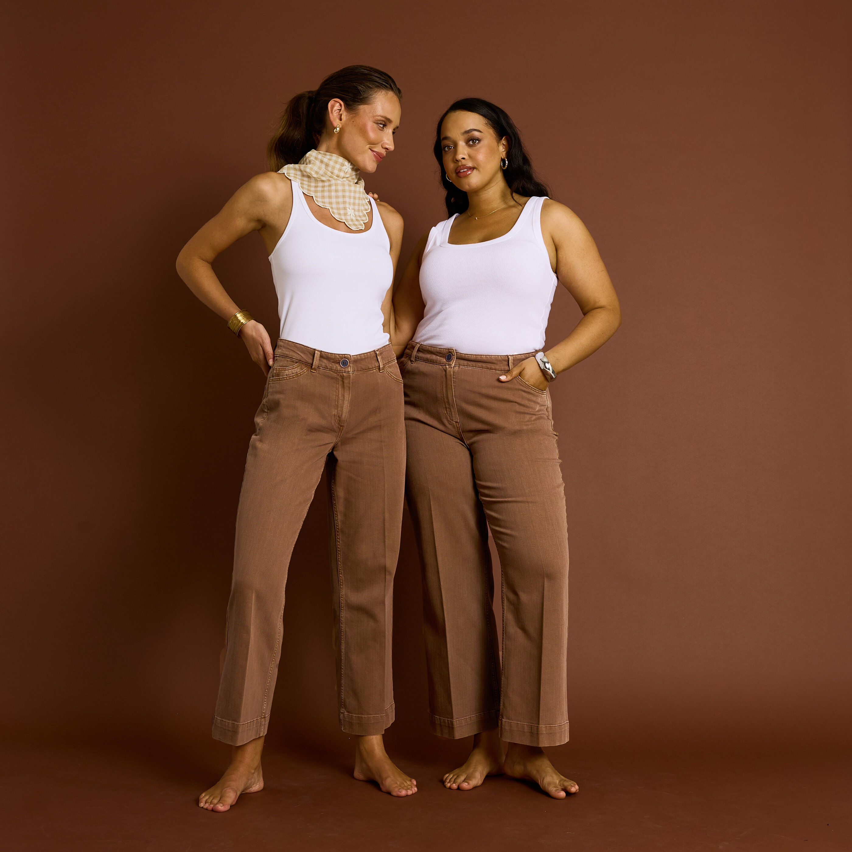 Jean flare raccourci KANSAS RF02 femme
